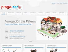 Tablet Screenshot of fumigacionlaspalmas.com